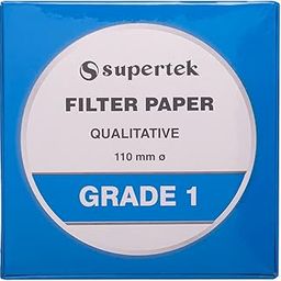 Supertek 110 mm Filter Paper Grade 1 | Qualitative Round Sheets Pack of 100 | Chemistry Lab Experiments for Schools or Laboratory Activities-34
