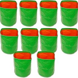 NYALA Premium HDPE Uv Protected 250 GSM Round Shaped Green Colour Plants Grow Bags Suitable for Terrace and Vegetable Gardening 12x12 Inch-image-16