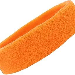 Gmefvr Sports Headband Men, Women Youth Size Upto 29inch starching (Florescent Orange)-image-5