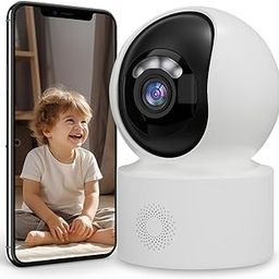KTKOO 360° Home Security Camera, Indoor Surveillance Camera with Night Vision, Motion Detection and Two-Way Audio, Pet Cameras and Baby Monitor-image-19