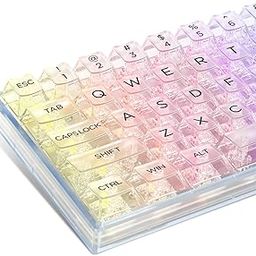 Dagaladoo 140 Keys Clear Keycaps Full Set, Custom Cherry Profile Keyboard Keycaps, Transparent Pc Material Keycaps For 60% 65% 75% 100% Cherry Gateron Mx Switches Mechanical Keyboard-picture-20