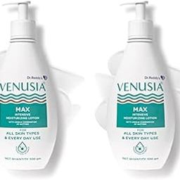 VENUSIA Max Moisturiser Lotion For Everyday Use for Dry Skin, Contains Shea Butter, Mango Butter, Aloe Butter & Cocoa Butter. Paraben Free & Non irritant formula, Dermat Recommended,300 g (Pack of 2)-0