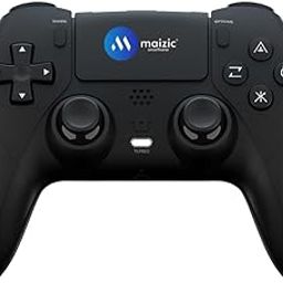 Maizic Smarthome XAB-5 Wireless Gamepad Dual/Asymmetric Motors, Plug & Play, 800mah Battery, 3.5mm Headset Jack, Game Controller Supports P3/P4, PS4 (Windows | Android) (Black)-image-93