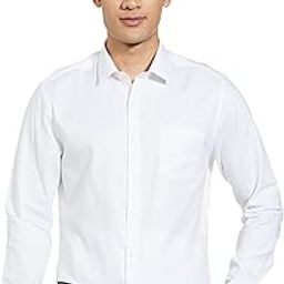 arrow Men's Solid Full Sleeve Slim Fit Cutaway Collar Cotton Formal Shirt-picture-19