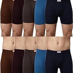 Men's Cotton Classic Solid Trunks-32