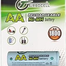 Compatible with Turbocell AA 1800mAh 1.5v Rechargeable Ni-MH Batteries(Pack of 2)-image-6