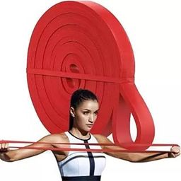Healthtrek Light Power Band for Workout | Gym, Mobility, Stretching, Powerlifting, Resistance Training for Home Exercise for Men & Women (Colour - Red)-image-22