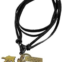 Mahadev Shiva Religious Golden Pendant with Adjustable Leather Chain for Men-image-26