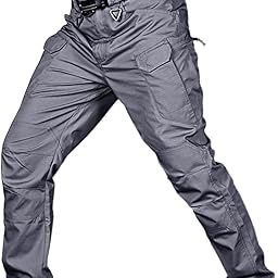bnf® Mens Streetwear Casual Cargo Work Pants Amy Trousers Multi Pockets Gray_XL|Clothing Shoes & Accessories | Mens Clothing |Pants|1 Piece Cargo Pants-image-66