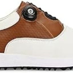 Men's Leather Lace-up Professional Golf Shoes-image-82