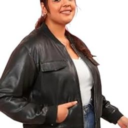 Plus Size Crop Jacket,Classic Leather Jacket,Ladies' Slim Fit Leather Jacket,Plus size Crop Leather Jacket, Short Leather Jacket,Plus Size Crop Leather Jacket For Women,Jacket01.-picture-25