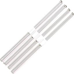 Knitting Needle Pins Set - 4 Pairs No 9,10,11,12 Rounded Knob Single Sided Wool Salai (Pakki Salai) C22-22