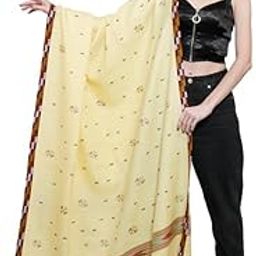 Handloom Women's Wool Shawl | Wrapped in Warmth, Draped in Effortless Elegance (Yellow)-picture-10