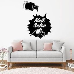GADGETS WRAP Wall Decal Vinyl Sticker Nail Polish Nail Studio Logo for Office Home Wall Decoration-image-58