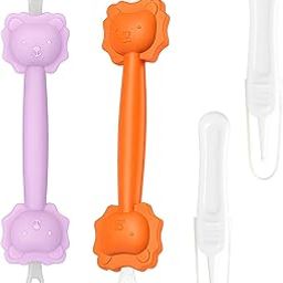 Nasal Aspirator for Baby Newborn, 4 Pcs Baby Nose Cleaner Set with Head Design, Gentle Mucus Sucker for Baby Nose, Safe PP TPE Material for Newborns and Toddlers-image-69