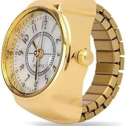 Fashion Finger Ring Watch | Stainless Steel Ring | Gold Rings for Women | Strachable Rings for Women Stylish for Gift-image-57