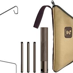TOG Portable Folding Lantern Stand Stainless Steel and Wood Lamp Pole Adjustable|Sporting Goods | Outdoor Sports | Camping & Hiking | Flashlights, Lanterns & Lights | Lanterns'-image-7