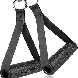IRIS Exercise Handles, Cable Machine Attachments Resistance Bands Handles Multi-Training Bar-16