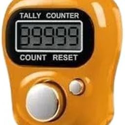 VACULACE 5 Digit Tally Clicker Counter Finger Clicker Ring Electronic Light Digital Counting Machine for Cricket Umpires and Other Counting Purposes | Multicolour| Pack of 1-3