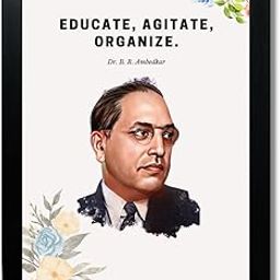 Kagaz Kala - Baba B R Ambedkar Wall Photo Frames for Living Room Study Room - Ambedkar Motivational Quotes Wall Frames (Educate)-image-16