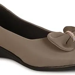 commander shoes casual formal bellies for Girls and Women (718 Grey 5UK)-picture-12