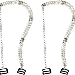 Double Strap Bra Straps for Women Fancy Adjustable Invisible Shoulder Strap Strings Pearl Straps for Bra Tops & Dress Accessories,Bra Belt for Bra Tops-image-33