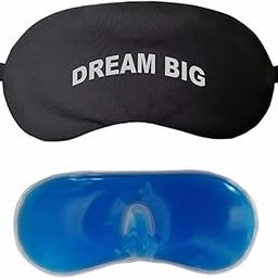 Samtrish Cotton Sleep Eye Mask For Side Sleeper Men Women, Zero Eye Pressure Sleeping Mask, Light Blocking Patented Design Night Blindfold, Soft Eye Shade Cover For Travel - Free Ear Plugs (Dream Big)-33