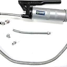 TUNIR Grease Gun with Coupling Auto Accessory for greaseing Machine, 8 Oz - 225g with 6 pcs Coupling Set Grease Capacity-image-2