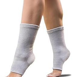 ESENKI Unisex Compression Socks | Stretchable, Odor-Free & Moisture-Wicking Neuro Socks for Circulation & Recovery (Grey, 1 Pair)-image-44