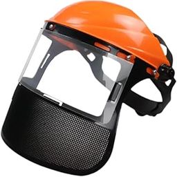 UJEAVETTE Face Shield Mask Breathable Lightweight Face Visor for Grinding Work Cutting Orange-image-16