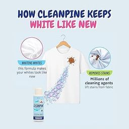 Cleanpine Laundry Stain Remover for Clothes, Sofas & Cars, Removes Tough Stains, Spot Cleaner | Crystal White Laundry Detergent, Double Action Stain Remover, 100ml, Pack of 10-image-17