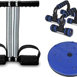 Sixteen Tummy Trimmer, Push UP Bar, Tummy Twister (Fitness Combo) Home Workout Gym Exercise Equipment Set for Men Women-image-20
