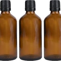Happy Packaging 100ML Amber Round Empty Glass Bottle |Euro Plug | Black Screw cap | Refillable | Leak Proof For Essential Oils | DIY Perfumes| DIY serums (1)-85