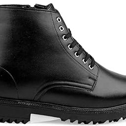 Men's 4 Inch Hidden Height Increasing Faux Leather Material Casual Formal Laceup Ankle Boot.-image-25
