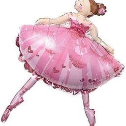 3xBallet Dancing Girl Foil Balloons Baby Shower Christening Party Decor Pink-image-64