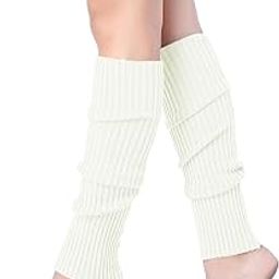 Leg Warmer for Women Winter Warm Ribbed Knitted Crochet Girls Leg Warmer Dance Boot Socks-image-76
