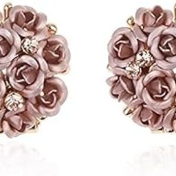 Latest AAA Quality Floral Gold Plated Earrings For Women & Girls-image-100