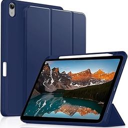 LIRAMARK Smart Case for Apple iPad Air 11 inch M3/M2(2025/2024), Air 5th/4th Generation (2022/2020) [Auto Sleep/Wake Cover] [Pencil Holder] [Soft Flexible Case Cover] Recoil Series - Dark Blue-image-26