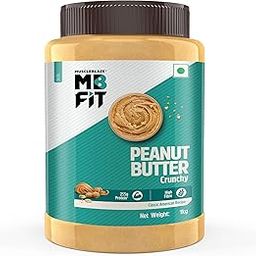 MuscleBlaze Fit Classic Peanut Butter with Omega 3 & 6 (Crunchy, 1kg) | 25.5g Protein | Fibre Rich, No Trans Fat-5
