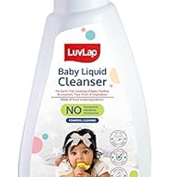 LuvLap Baby Liquid Cleanser 500ml, For cleaning feeding bottle, cutlery, toys, fruits & vegetables, Kills 99.9% Germs, pH Balanced Dermatologically tested formula, No harsh chemicals, Bio-degradable-6