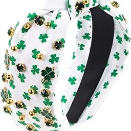 St. Patrick's Day Irish Shamrock Hat Pearl Headband (C, medium)-image-27