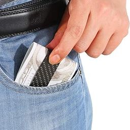 Carbon Fiber Money Clip Classic Design Slim Card Holder er Handy Size-image-87