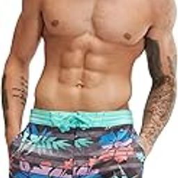 Men's Swim Trunk Knee Length Boardshort Bondi Printed-image-6