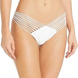 Women's Sailor's Kiss Strappy Brazilian Ruched Back Bikini Bottom-image-65