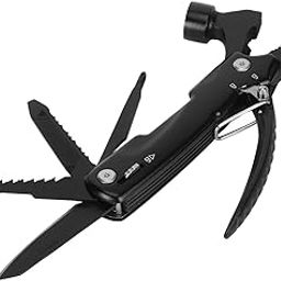 Stainless Steel Camping Hammer Multitool, Clamping Power, Ergonomic Design, with Foldable Hammer, for Outdoors, Hiking, Fishing-image-84