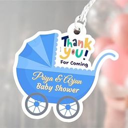 Yellow Nuts Personalized Baby Shower Theme Thank You Gift Tags Cards Return Gifts Greeting Cards Labels Happy Birthday Favour 40 Tags (Blue Cradle)-image-91
