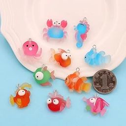 Chocozone Pack of 30 Cute Sea Animals Miniatures Landscape Decora Home Decor Fairy Garden Decoration-62