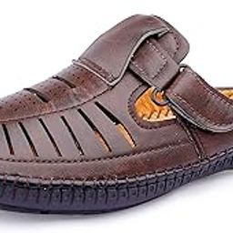 Men's Tan Back Open Footwear with Soft Footbed and Open Heel | Stylish and Comfortable Slip-On for Daily and Casual Wear-picture-11