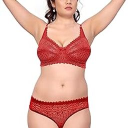Bra Panty Set for Women | Beautiful Combo of Lingerie Set | Bridal Bralette | Bikini Set | Honeymoon | Dating | Women's Wedding Panty Bra Set Lingerie & Honeymoon-image-53