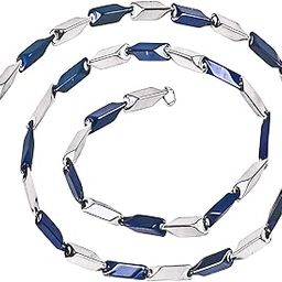 Stylish & Fancy DesignerTwo Tone Neck Chain for Men & Boys-image-3